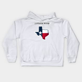 I Stand With Texas Kids Hoodie